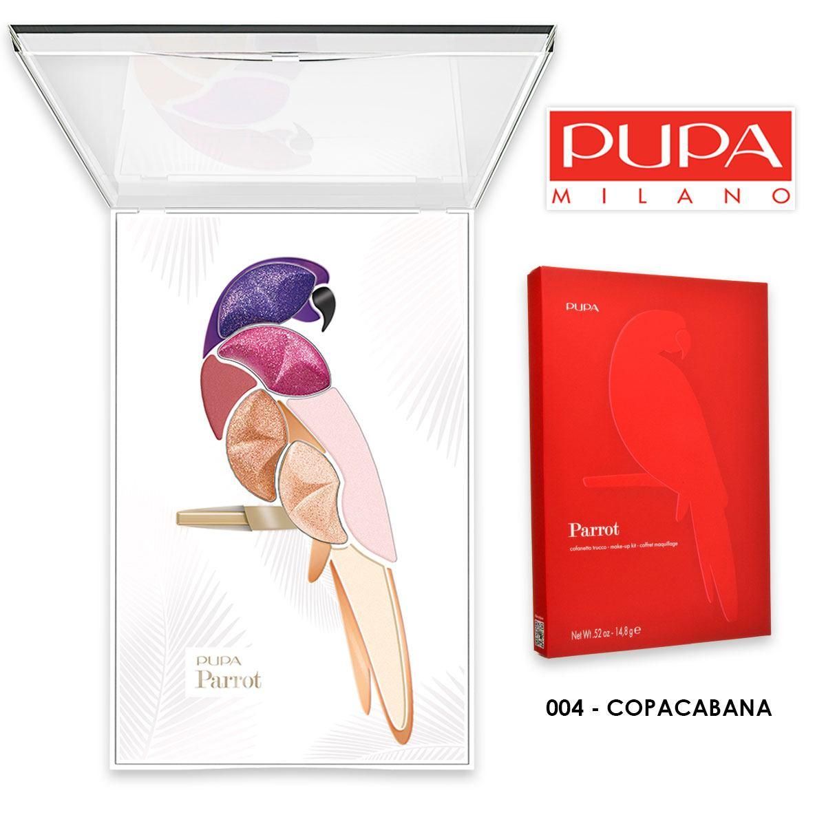 Pupa Parrot 004 Copacabana 010284A004 грим палитра за очи Pupa Parrot 004 Copacabana 010284A004 грим палитра за очи