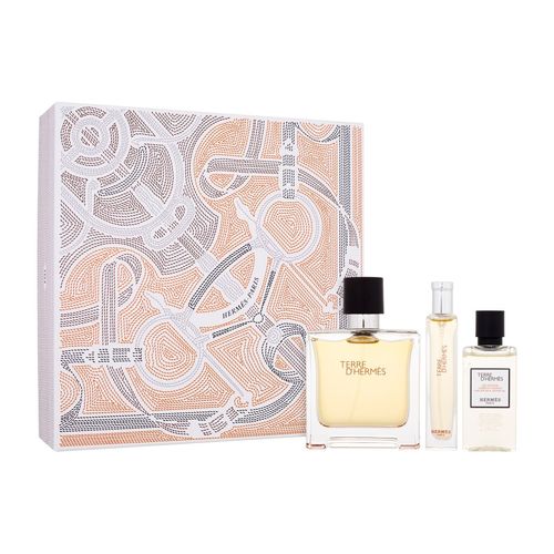 Hermes Terre d'Hermes Parfum Spray 75ml + 15ml + Shower Gel 40ml комплект за мъже