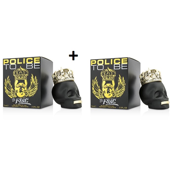 Police To Be The King Eau de Toilette Spray 2 x 75 ml за мъже